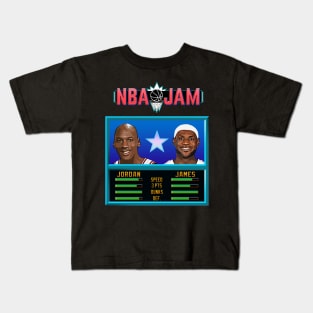 NBA JAM- Jordan Vs James Kids T-Shirt